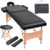 2-Zone Folding Massage Table and Stool Set 3.9